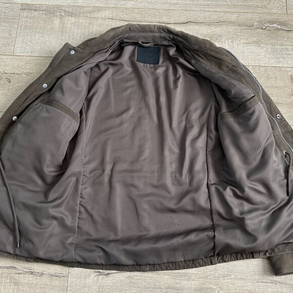 All Saints Courte Mens Nubuck Field Jacket, Like New, Size M - Picture 5 of 14